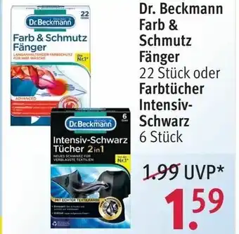 Rossmann Dr. Beckmann Farb & Schumtzfänger oder Farbtücher Intensiv Schwarz Angebot