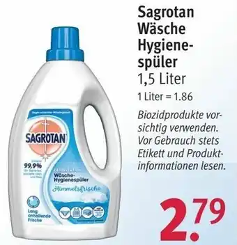 Rossmann Sagrotan Wäsche Hygienespüler 1,5L Angebot