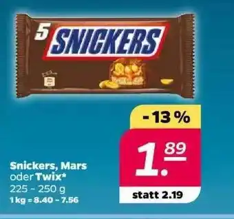 NETTO Snickers, mars oder twix Angebot