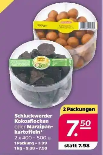 NETTO Schluckwerder kokosflocken oder marzipankartoffeln Angebot