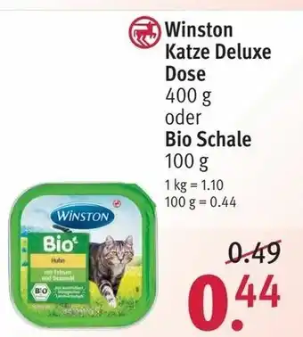 Rossmann Winston Katze Deluxe Dose 400g oder Bio Schale 100g Angebot