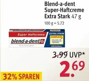 Rossmann Blend a dent Super Haftcreme Extra Stark 47g Angebot