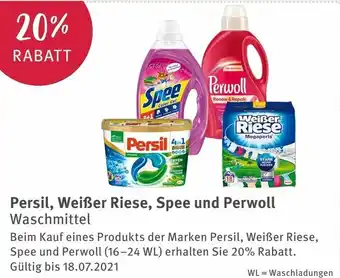 Rossmann Persil, Weißer Riese, Spee und Perwoll Angebot