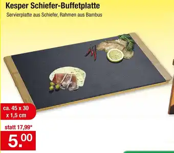 Zimmermann Kesper schiefer-buffetplatte Angebot