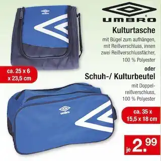 Zimmermann Umbro kulturtasche oder schuh-/ kulturbeutel Angebot