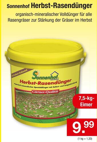 Zimmermann Sonnenhof herbst-rasendünger Angebot