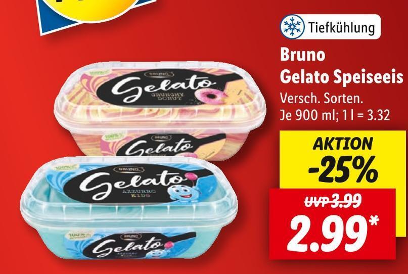Bruno gelato speiseeis Angebot bei Lidl
