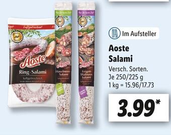 Lidl Aoste salami Angebot