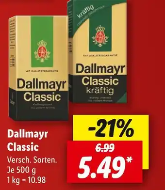 Lidl Dallmayr kaffee classic Angebot