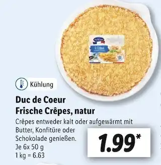 Lidl Duc de coeur frische crêpes, natur Angebot