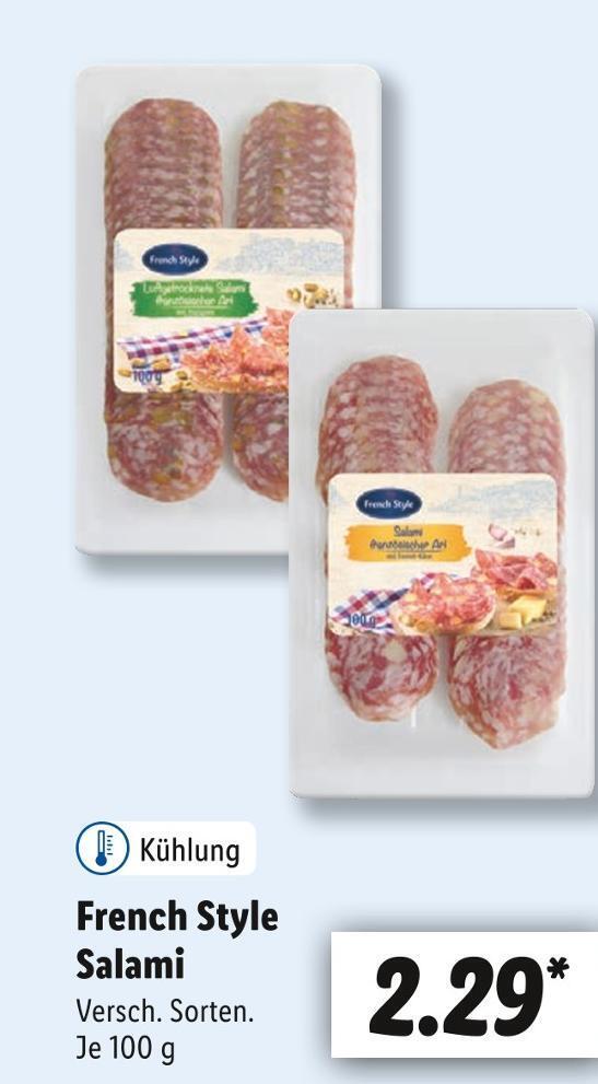 French style salami Angebot bei Lidl