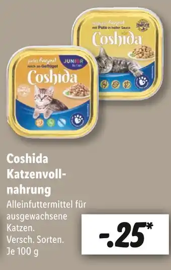 Lidl Coshida katzenvollnahrung Angebot