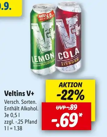 Lidl Veltins v+ Angebot