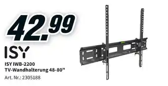 MediaMarkt Isy tv-wandhalterung 48-80" Angebot