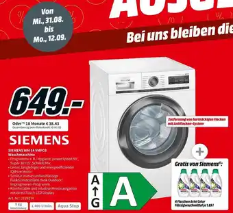 MediaMarkt Siemens waschmaschine Angebot