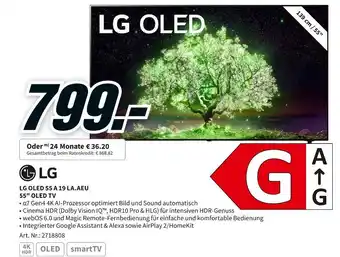 MediaMarkt Lg 55" oled tv oled 55 a 19 la.aeu Angebot