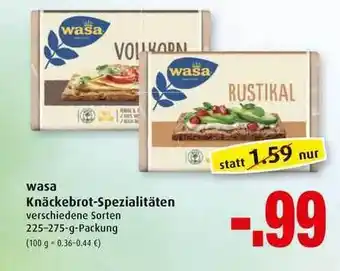 Markant Wasa Knäckebrot-spezialitäten 225-275g Angebot