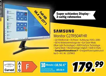 MEDIMAX Samsung Monitor C27R504FHR Angebot