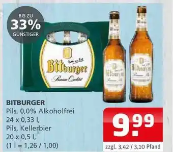 Getränke Quelle Bitburger 24 x 0,33L Angebot