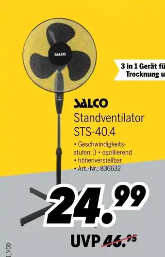 MEDIMAX Salco Standventilator STS-40.4 Angebot