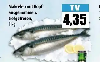 Mix Markt Makrelen mit Kopf ausgenommen, tiefgefroren 1kg Angebot