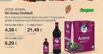 Vitalia Aronia original bio aronia direktsaft Angebot