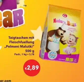 Mix Markt Teigtaschen mit Fleischfuellung ,,Pelmeni Malukti" 500g Angebot