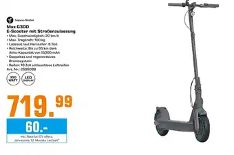 Saturn Segway-Ninebot Max G30D E-Scooter mit Straßenzulassung Angebot