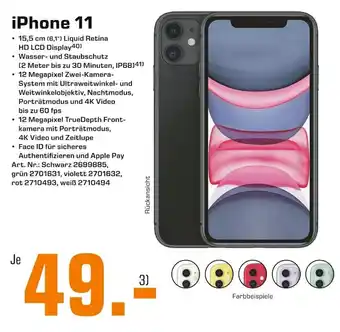 Saturn iPhone 11 Angebot