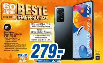 expert Octomedia MI Smartphone Redmi Note 11 Pro 5G 6G + 128 GB Angebot