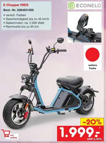 Netto Getränke Discount Econelo E-Chopper PXD2 Angebot