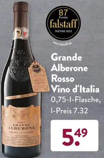Aldi Süd Grande Alberone Rosso Vino d'Italia 0,75 L Flasche Angebot