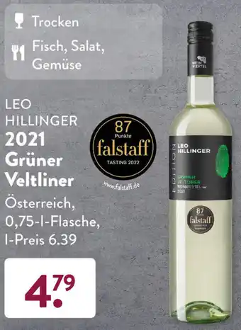 Aldi Süd Leo Hillinger 2021 Grüner Veltliner 0,75 L Flasche Angebot