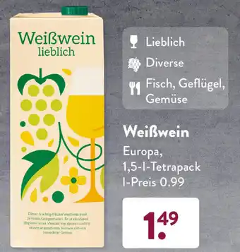 Aldi Süd Weißwein 1,5 L Angebot