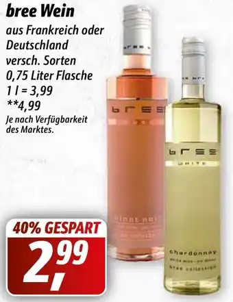 Simmel Bree Wein 0,75 Liter Flasche Angebot