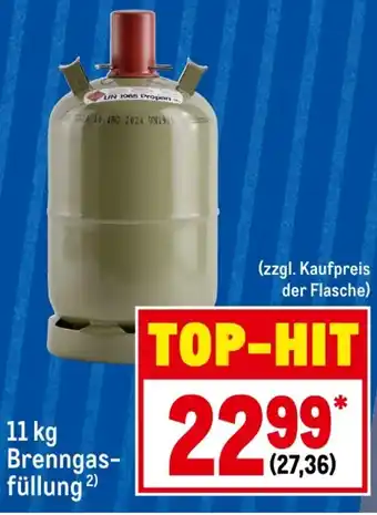 METRO 11 kg Brenngasfüllung Angebot