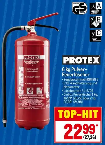 METRO Protex 6 kg Pulver Feuerlöscher Angebot