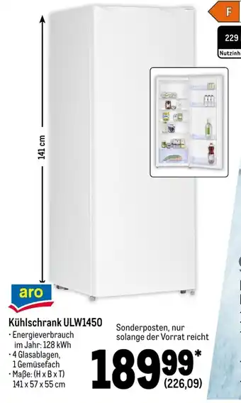 METRO Aro Kühlschrank ULW1450 Angebot