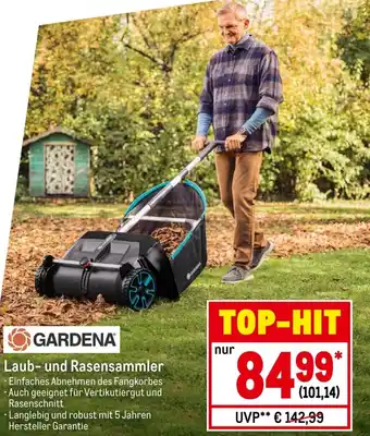 METRO Gardena Laub und Rasensammler Angebot