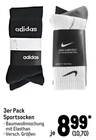 METRO Adidas 3er Pack Sportsocken Angebot