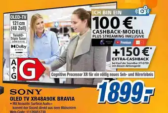 Expert Sony oled tv xr48a90k bravia Angebot