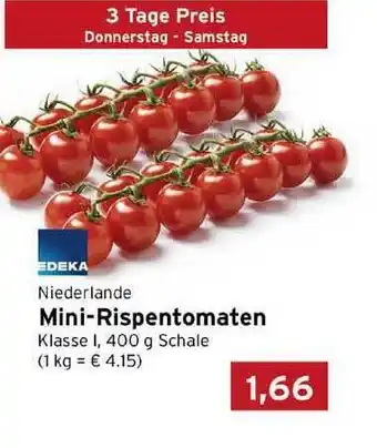 CAP Markt Mini-rispentomaten 1400g Schale Angebot