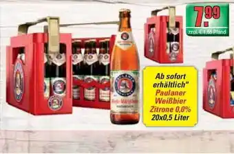 Profi Getränke Paulaner Weißbier Zitrone 0% Angebot