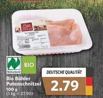 Combi Naturland bio bühler putenschnitzel Angebot