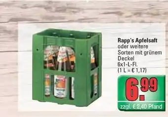 Profi Getränke Rapp's Apfelsaft Angebot