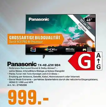 Saturn Panasonic tx-48 jzw 984 Angebot