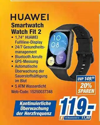 expert Octomedia Huawei smartwatch watch fit 2 Angebot