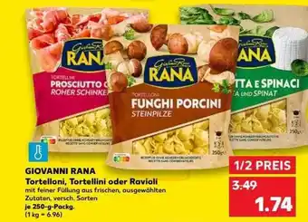 Kaufland Giovanni rana tortelloni, tortellini oder ravioli Angebot