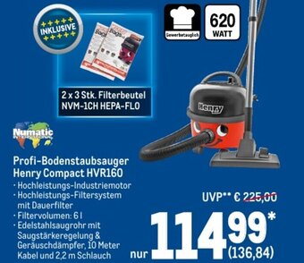 METRO Profi Bodenstaubsauger Henry Compact HVR160 Angebot