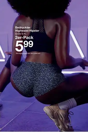 Zeeman Bedruckter Highwaist Hipster 2er Pack Angebot